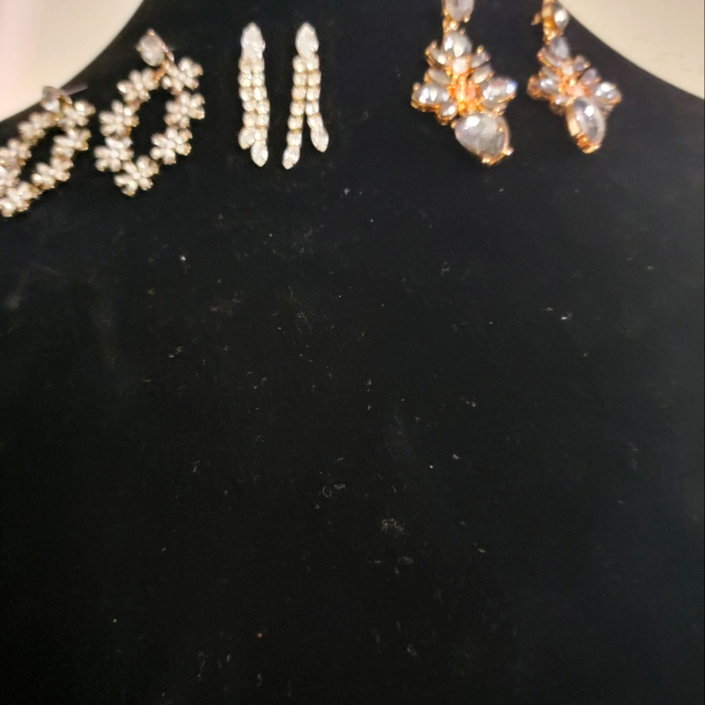 3 Pair of Pierced Earrings